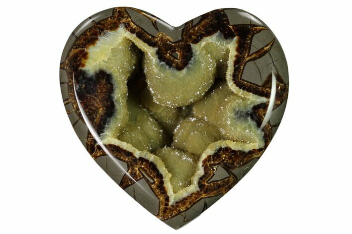 D Utah Septarian Heart - Beautiful Crystals #160184
